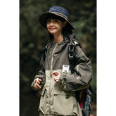 Unisex Jacket Vintage Shell Jacket Loose Hooded Coat Men's and Women's Jacket